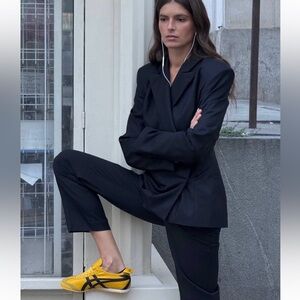 Onitsuka Tiger by Asics Gold and Black Sneakers